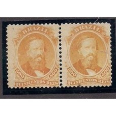 29-500Rs D.Pedro barba preta , par novo sem goma.