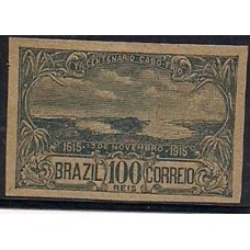 0010.-100Rs Tricentenário de Cabo Frio, prova em par na cor verde papel jornal