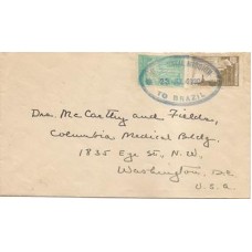 1930-Envelope para os EUA com raro carimbo "US Naval Mission to Brazil"