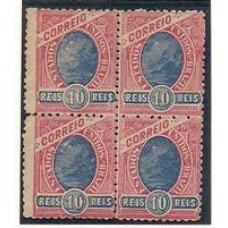 091-10Rs Madrugada ,emissão de 1897 quadra nova  sem goma 