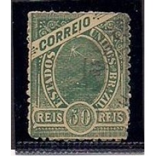 094E- 50Rs madrugada, emissão de 1900 em papel grosso tramado denteação 13 ,usado