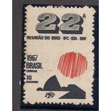 0579-10cts comemorativo da reunião do IBRD, com o relevo deslocado para a esquerda