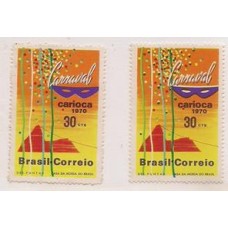 0665- 30Cts Carnaval Carioca com a cor roxa deslocada