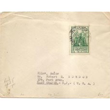 1940-Envelope de S.Paulo para os EUA com 400Rs Bicentenário de Porto Alegre ,isolado