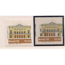 1076-Teatros Brasileiros,Teatro da Paz, com preto e amarelos deslocados para a direita
