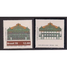 1077A-Teatros Brasileiros,Teatro J. de Alencar, sem preto e roxo.