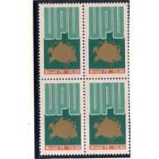 1118A-Dia da UPU CR$10,50 ,em quadra,sem a cor preta