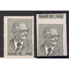 1041-Homenagem a Geisel com denteação deslocada