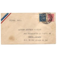 1929-Envelope  do Rio para Porto Alegre com selo Condor de 2000Rs