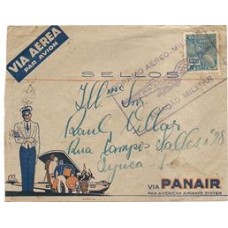 1936-Envelope circulado  para o Rio via CAM com carimbo "Correio Aéreo Militar" e aguia