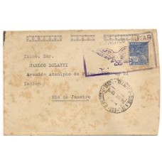 1939-Envelope de Campo Grande ao  Rio  via CAM com carimbo Correio Aéreo Militar c/ aguia