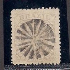 58-100Rs D.Pedro fundo unido, usado, belo carimbo