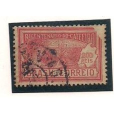 0022-200Rs Bicentenário do Café, com falta parcial do vermelho no canto superior direito