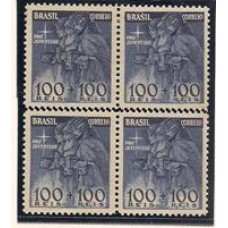 0146-100Rs Pró-Juventude em quadra com denteação horizontal dupla