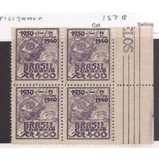 0157B-Decenio do Governo Vargas em quadra sem filigrana