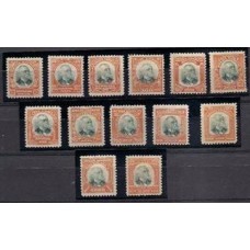 O-1/13-Serie completa ,Afonso Pena, nova com goma e charneira