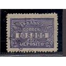 D-38-10$000 filigrana D horizontal, papel fino usado