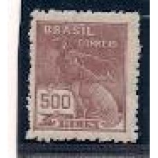 286- 500Rs filigrana  "K" denteação 13,5 X 12,5 , novo com goma