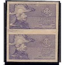 0094SD- 1000Rs Centenário da Revolução Farroupilha, em par sem denteação