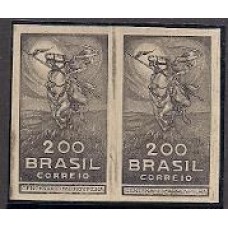 0091SDEs- 200Rs Cent. da Revolução Farroupilha em par sem denteação e sem filigrana