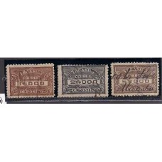 D-65/67- Serie completa usada ,  na filigrana "EUBRASIL" horizontal