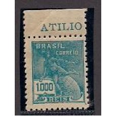 325-1000Rs Mercurio, novo com goma, filigrana Casa + "O"