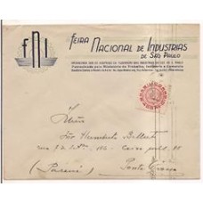 1940-Envelope  de S.Paulo para Ponta Grossa com 400Rs, 9o Congresso de Geografia