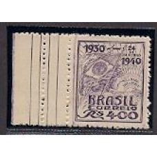 0157B-Decenio da Revolução Vargas, sem filigrana , novo sem goma como emittido