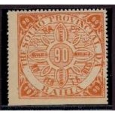 Laux-19-90Rs, Imposto sobre o Rapé,tipo Thesouro Provincial, chapa quebrada na lateral direita