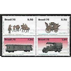 1064/65A- Selos da Tropa e Mala Postal , sem a cor verde