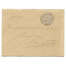 1888-Envelope do Rio para Rio Preto, com selo de 100Rs tipo cifra escura