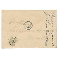 1888-Impresso circulado de Curitiba a Paranaguá porteado em 20Rs tipo cifra, RHM 62