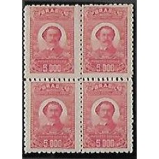 A-024A-Augusto Severo, filigrana vertical, denteação 9,quadra com denteação horizontal dupla 