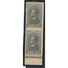 0183-Centenário de Ubaldino do Amaral, par sem denteação horizontal entre os selos