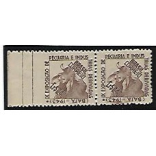 0185-9a Exposição de Pecuaria da Bahia, par sem denteação á esquerda