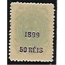 129- 50Rs/20Rs, denteado 11 novo sem goma, algarismo"1" no canto inferior direito