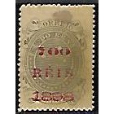 133- 700/500Rs , ensaio de sobrecarga sobre o selo de 500Rs cinza ardosia