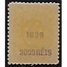 135-2000Rs/1000Rs denteado 11, novo com goma e restos de charneira