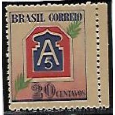 0206B-20 centavos , Homenagem á FEB, em papel com filigrana invisivel