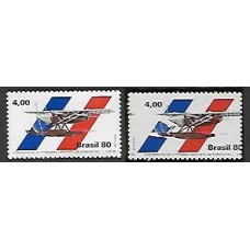 1146- 50 Anos da Travessia Aeropostal do Atlantico, com avião deslocado para a direita