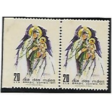 0696-Dia das Mães, par sem denteação na margem esquerda