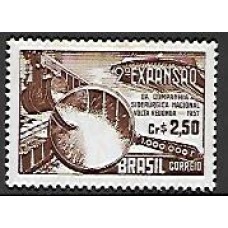 0385Y-Companhia Siderurgica Nacional, em papel marmorizado