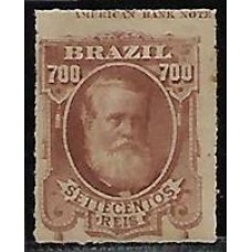 45L-700Rs D.Pedro barba branca novo c/ goma e charneira com legenda na margem superior