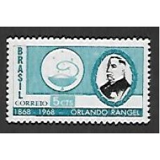 0589Y-Centenario de Orlando Rangel em papel marmorizado