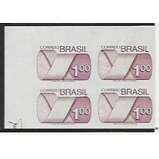 552SD-Cr$1,00 Tipo Gravura, quadra sem denteação