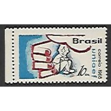 0612A-10 Cts Unicef, impresso no verso fosco do papel