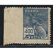 223-400Rs Mercurio, filigrana "F" sem denteação á esquerda