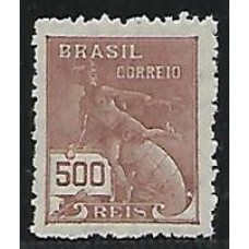 286-500Rs Mercurio, filigrana "K" denteado 13,5 X 12,5, novo com goma