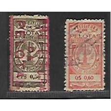 Pelotas-Selo de Educação, serie de 2 selos, padrão cruzeiro