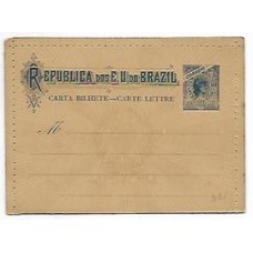 CB-073G-Carta Bilhete de 300Rs tipo Madrugada, extremidade do  "R" de "carta" virado p/ cima